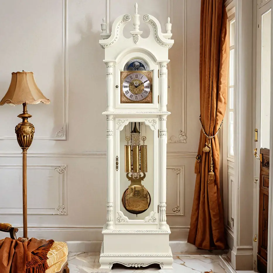 German Helmler movement retro floor clock living room European table vertical music performance clock