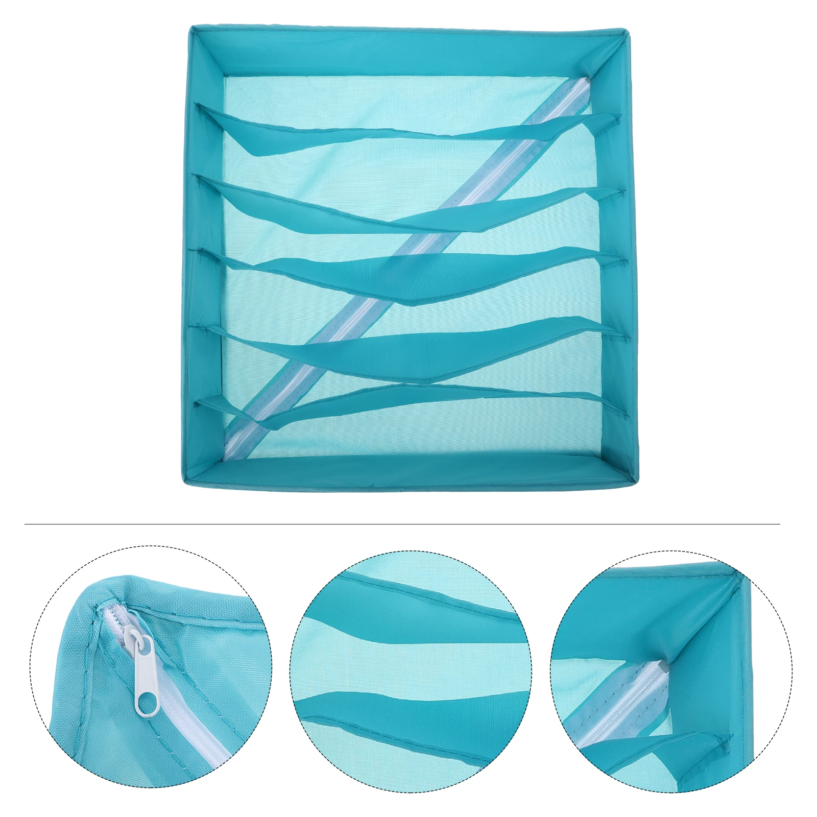 

6 Slots Underwear Organizer Bra Storage Box Drawer Closet Organizer Foldable Fabric Storage Bra Organizers Box