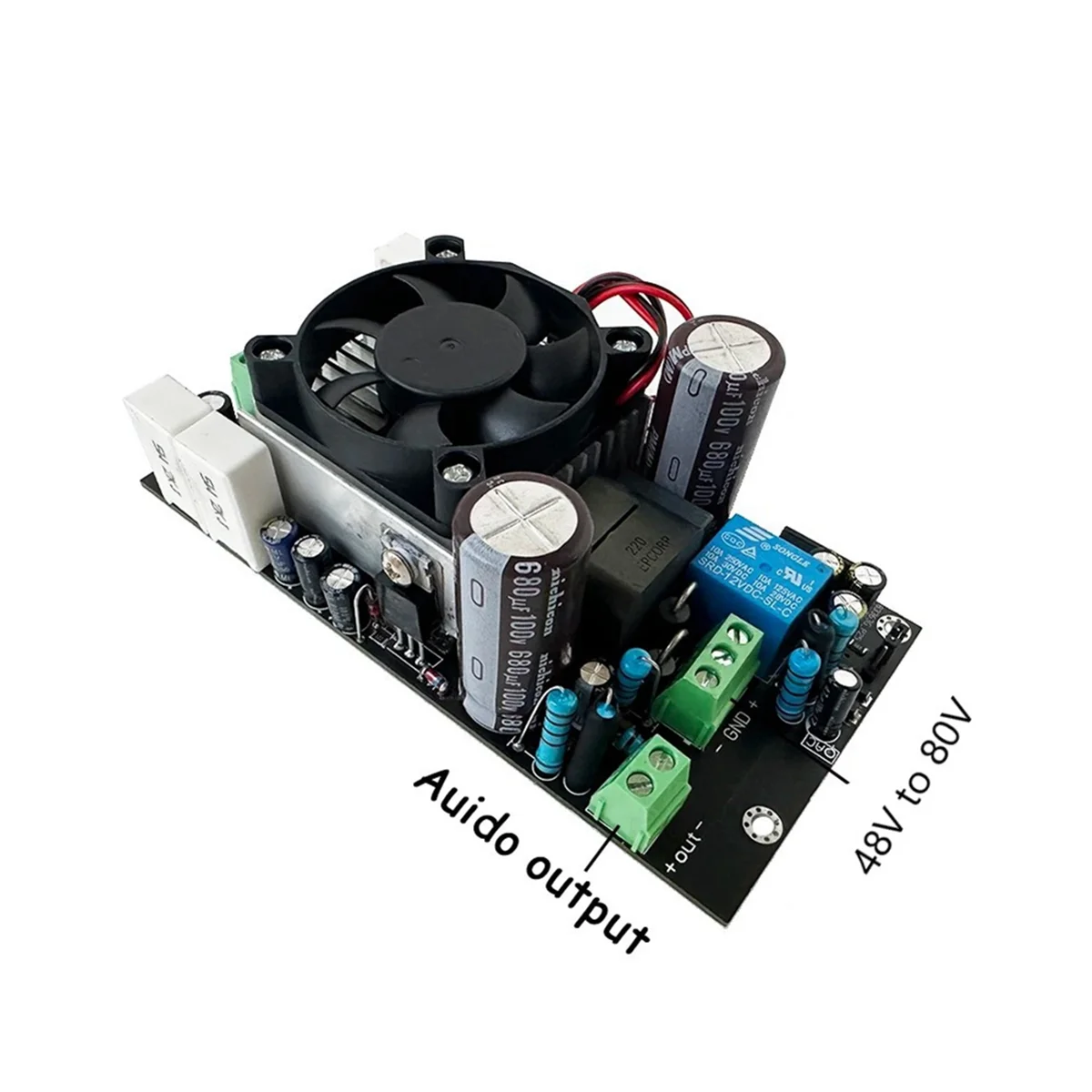 

HIFI IRS2092S 1000W Class D Digital Power Amplifier Board Subwoofer Full Frequency Power Amplifier Board DC45V-80V&A78P