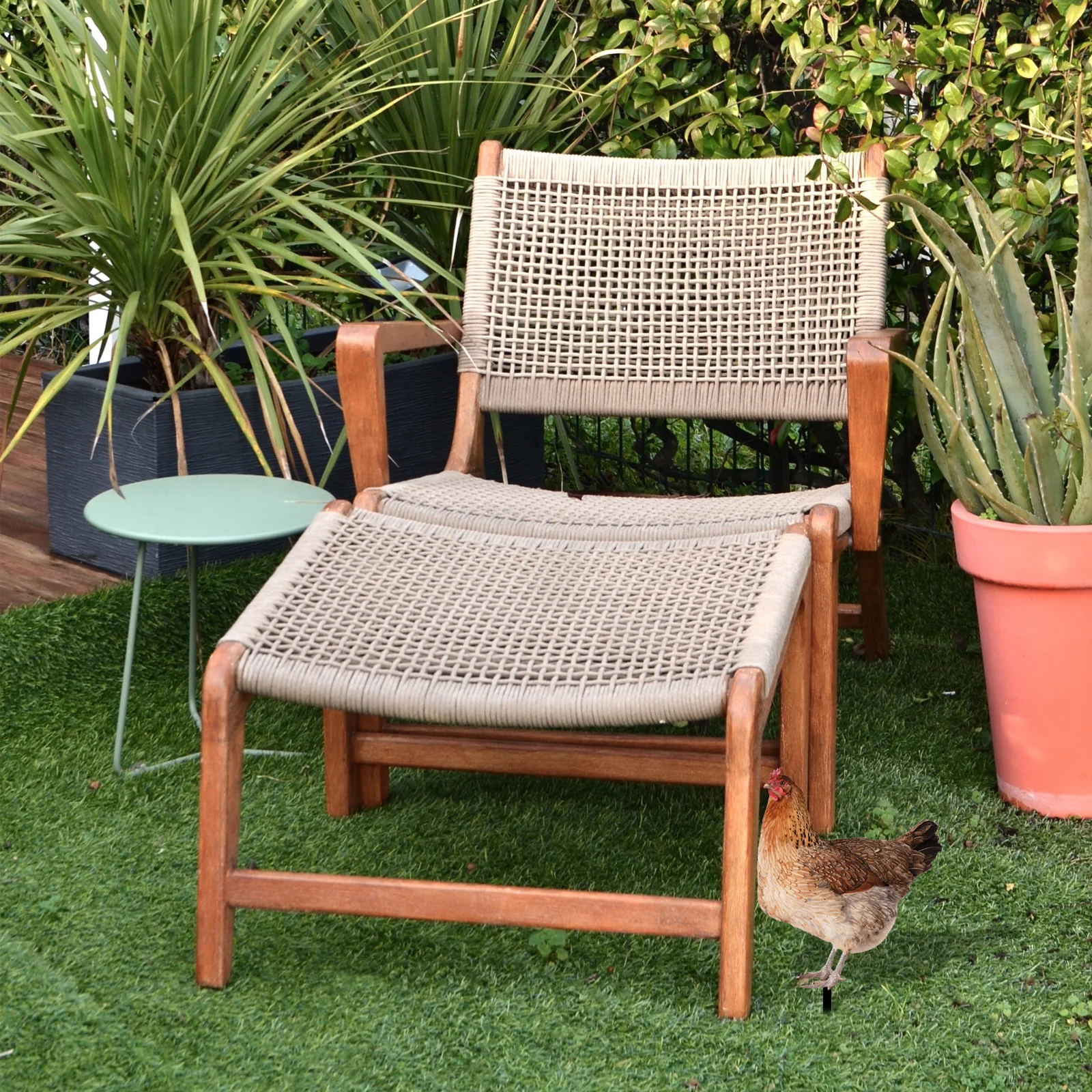 1 مجموعة حديقة الدجاج حصة الفن الزخرفية الاكريليك علامة الحديقة زخرفة طويلة الأمد فناء إدراج حديقة علامة الدجاج