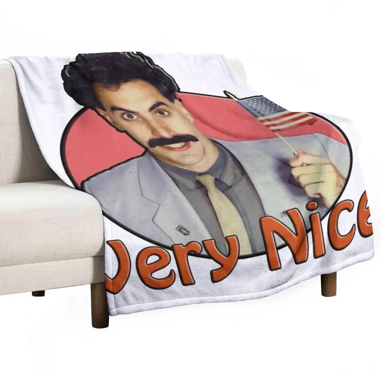 Borat, Very Nice! Throw Blanket Luxury Thicken Beach Blankets