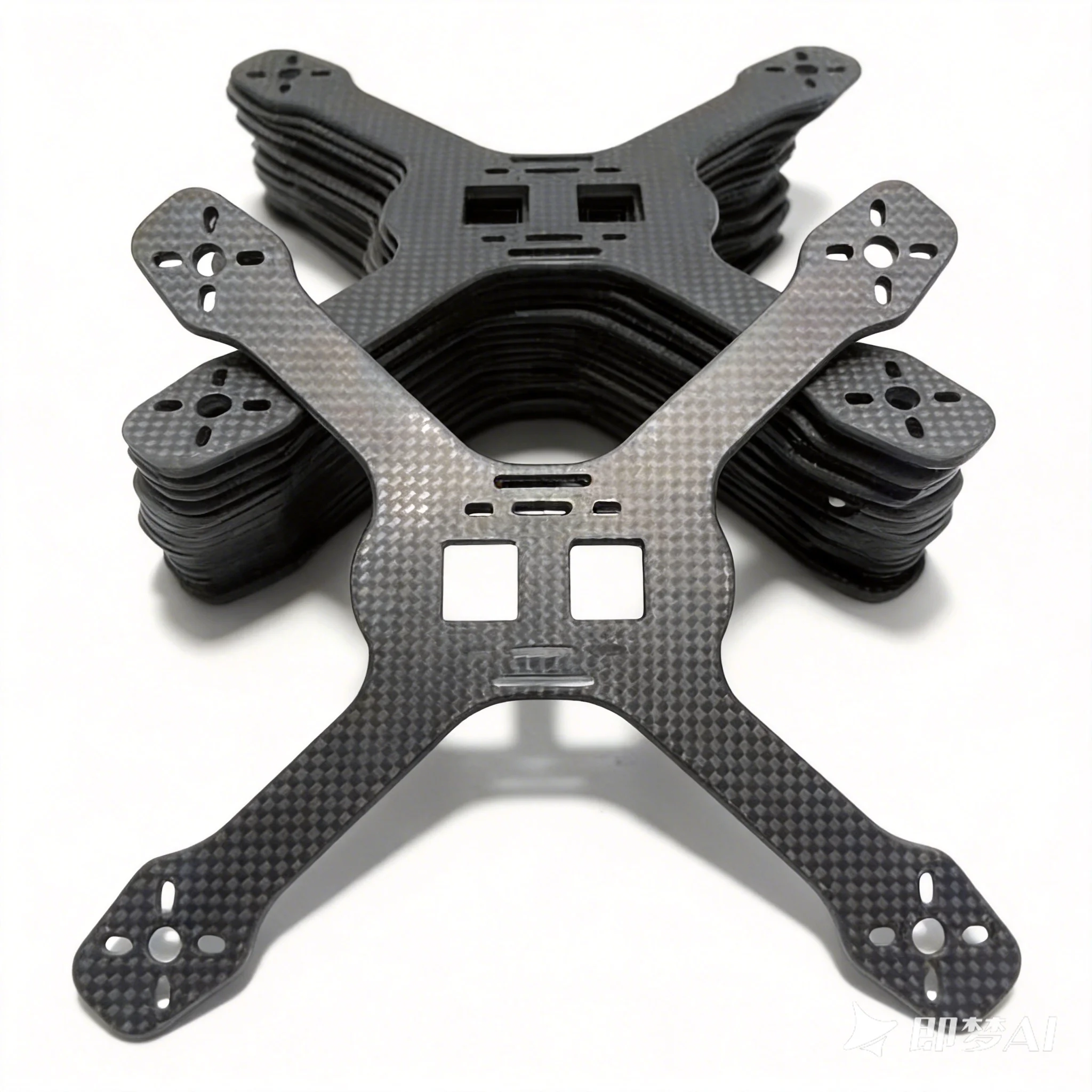 Custom CNC Carbon Fiber Sheet Cutting Machining Service 0.2mm Thickness Non Standard FPV Frame Drone Parts OEM Fabrication