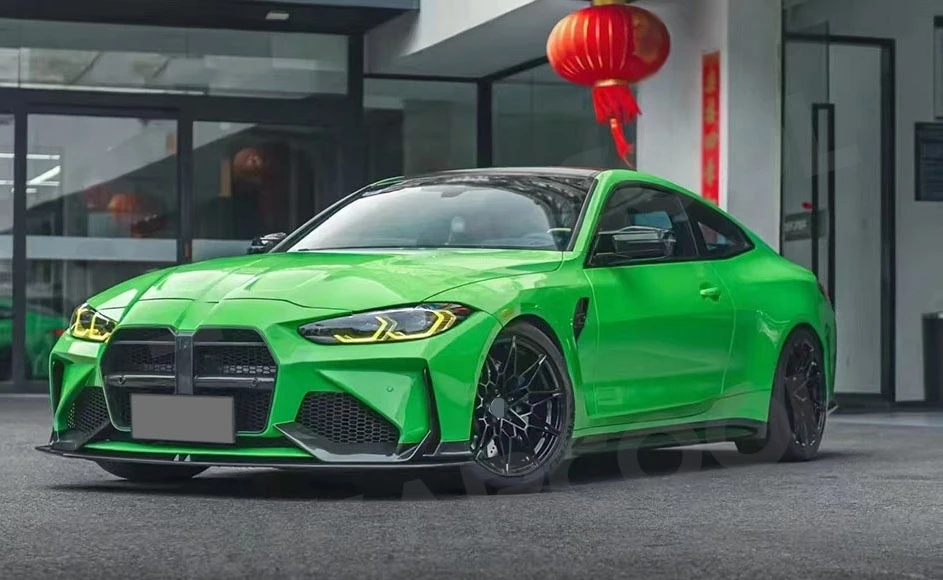 JMCARCOOL لسيارات BMW M3 M4 G80 G82 G83 2021 + ألياف الكربون الجافة الجبهة شفة مصد السيارة الناشر اكسسوارات السيارات #5