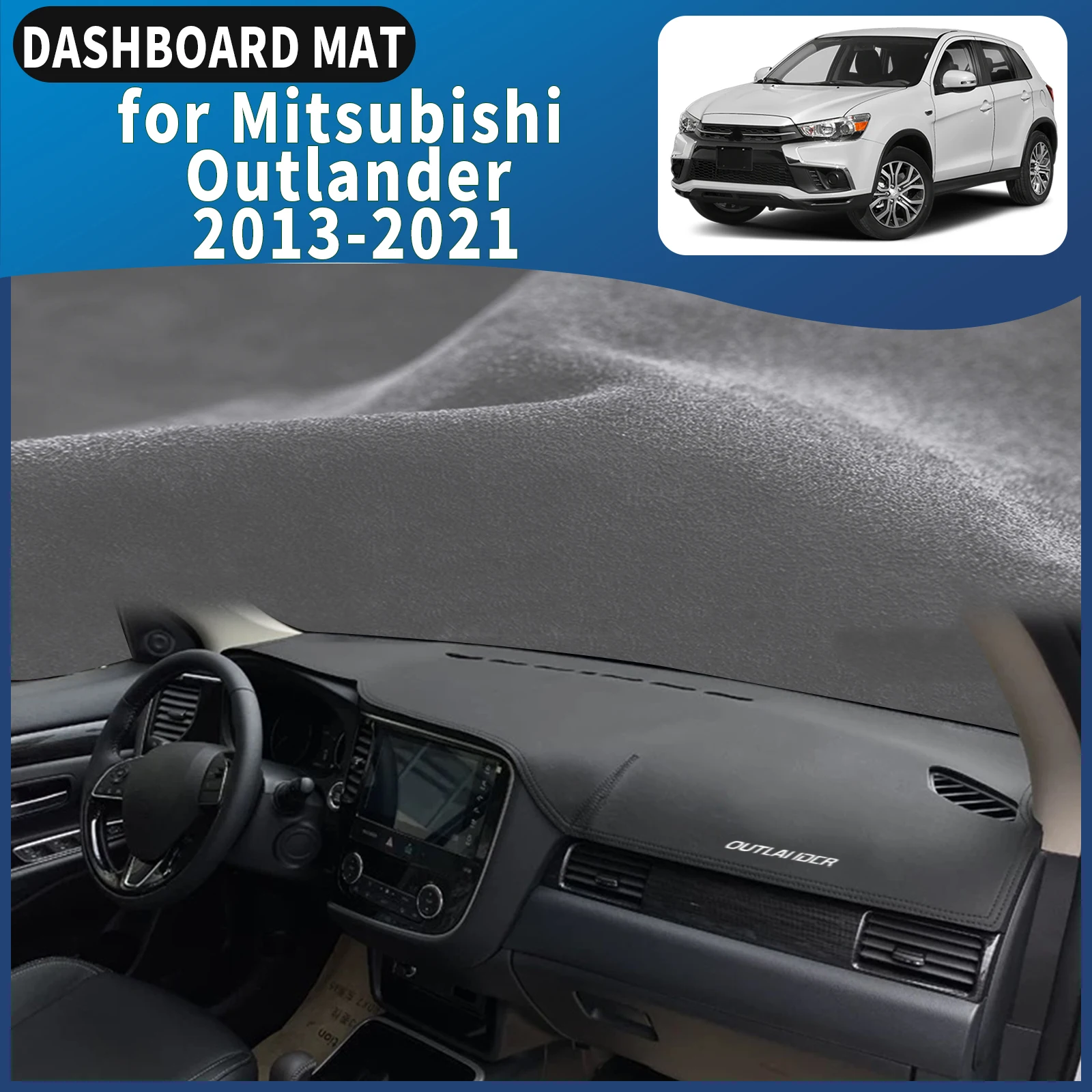 

fit for Mitsubishi Outlander 2013 2014 2015-2021 Dashmat Dashboard Cover Pad DashMat Sunshade Car Accessories Protective Carpet