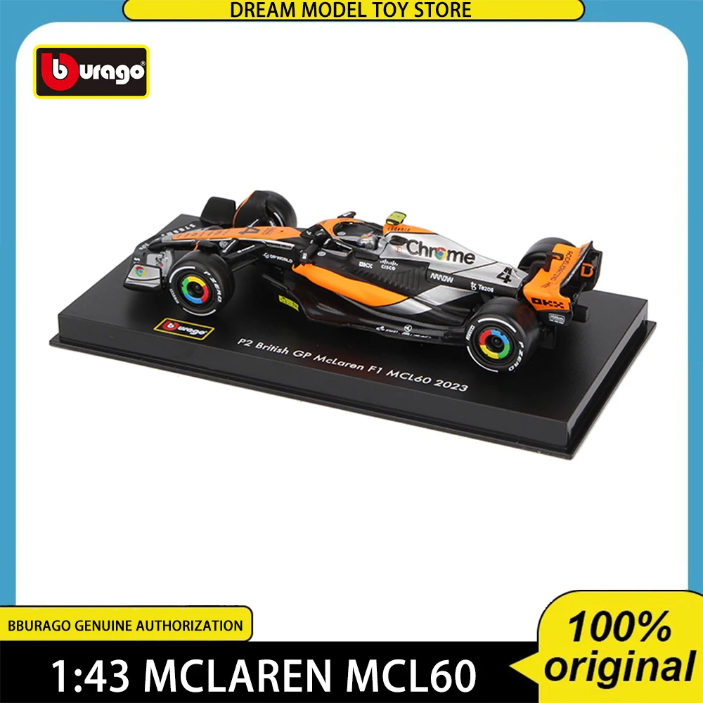 

Bburago 1:43 2023 MCL60 F1 Equation Racing 4 Lando Norris 81 Oscar Piastri Alloy Model Car Collectible Toys Birthday Gifts