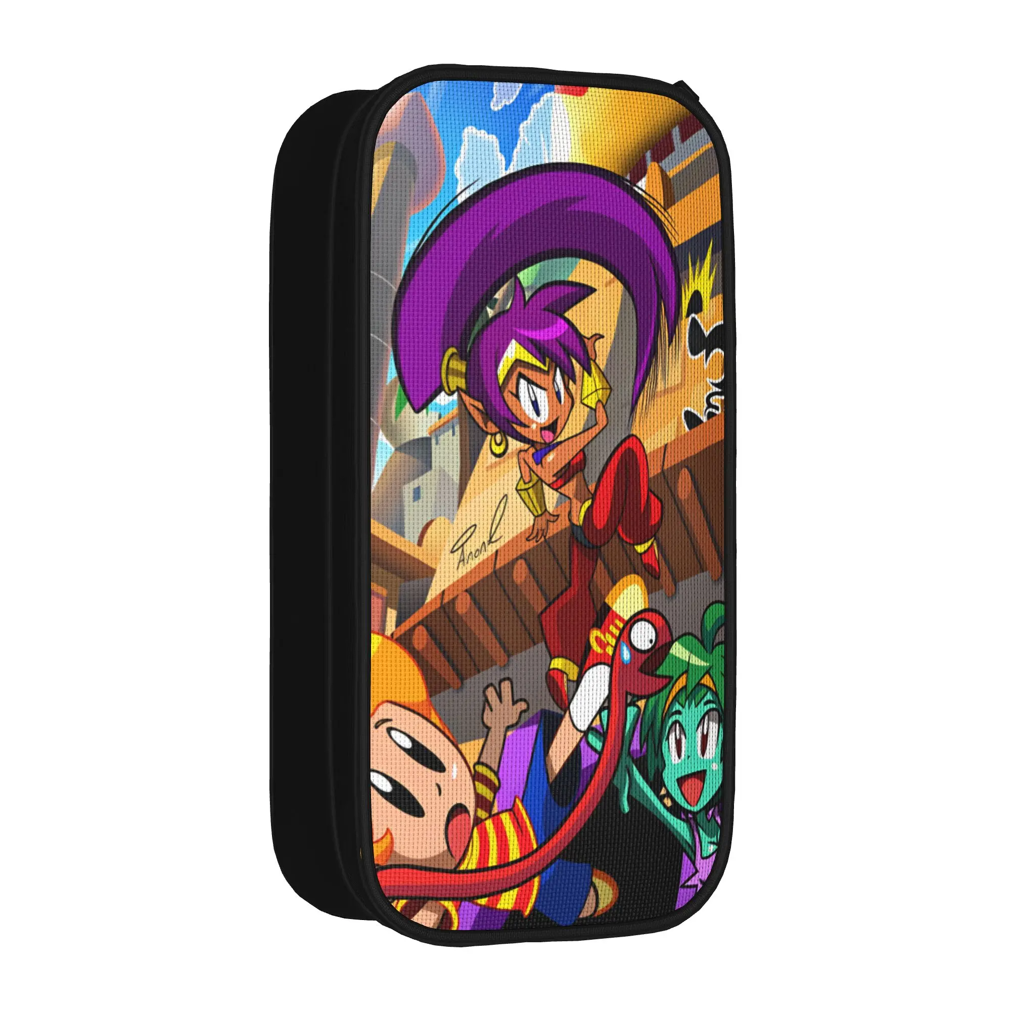 Lovely Pencil Case Shantae Half Genie Pencil Box  Back To School Pencil Cases Boy Girl Double Layer Printed School Supplies