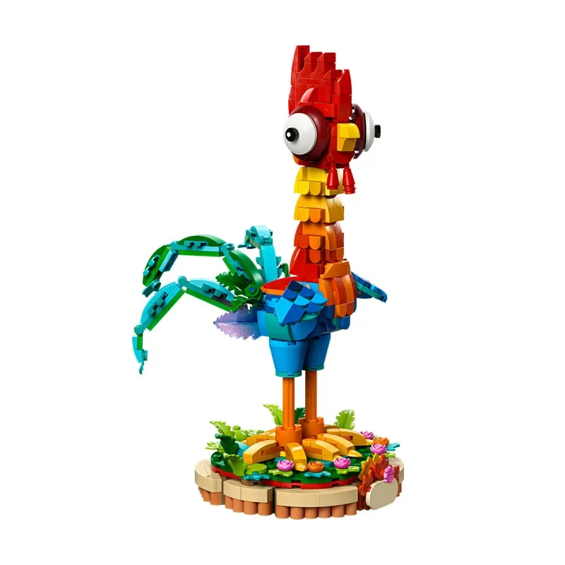 

566 деталей MOC: Модель петуха Хейхей из знаменитого фильма «Моана», конструктор, развивающая игрушка для самостоятельной сборки, подарок для детей