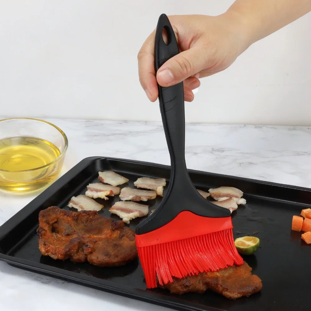 Kitchen Silicone Basting Brush Wide Design For BBQ Grill Baking Pastry Sauce Spreading Tool Detachable Easy Wash