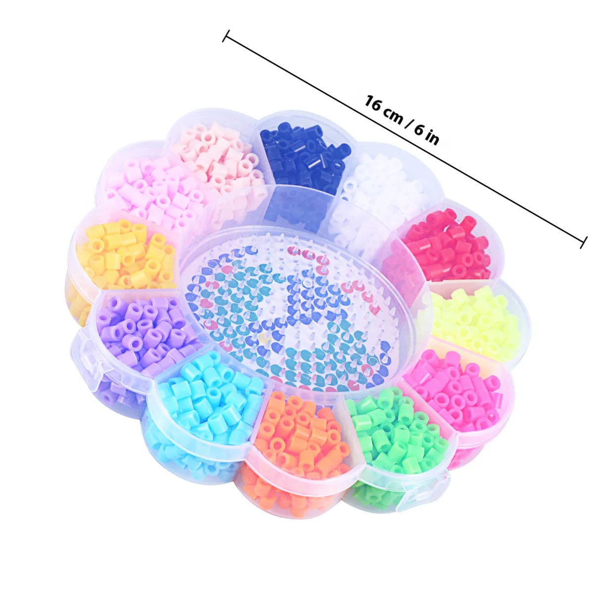 Kit de manualidades de cuentas para niños, juego de rompecabezas con fusibles, pinzas de tablero perforado de 5mm, juguete seguro EVA, Idea de regalo, decoración de fiesta, 1200 Uds.