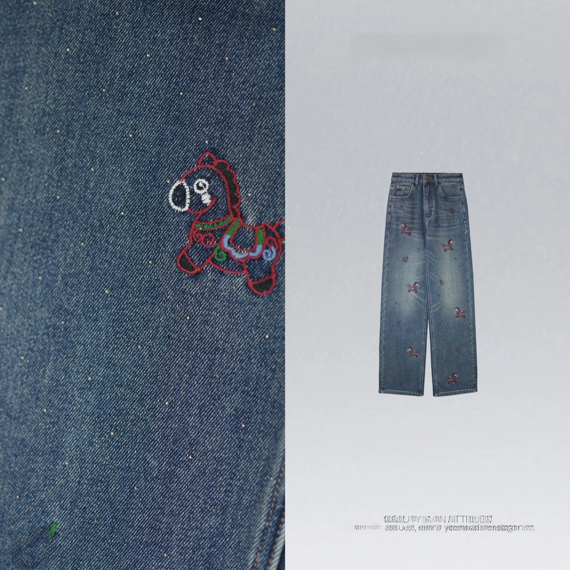 

Casual Versatile Straight Leg Jeans Women's Retro Sle Stretch Denim Jeans l Waist Waed Effect Faionable Ladies' J...