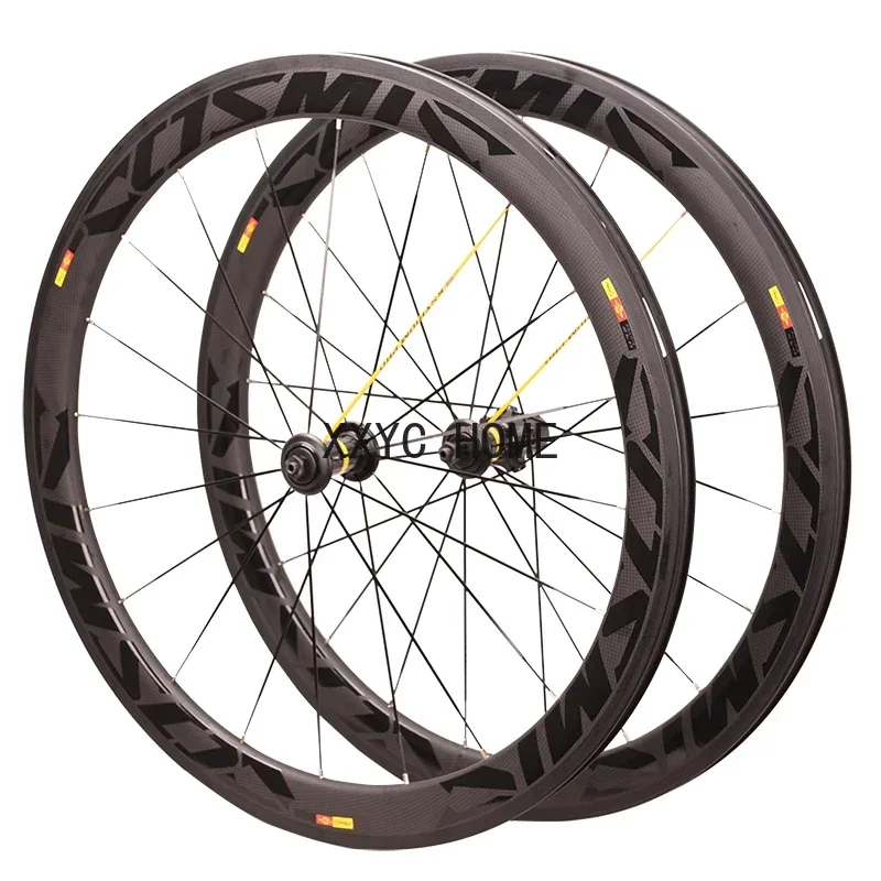 700c Carbon HUB Ceramic bearing 3K Twill  Cosmic Carbon Wheels 50-25mm width road Bike Wheelset 3T1000 rim brake disc brake