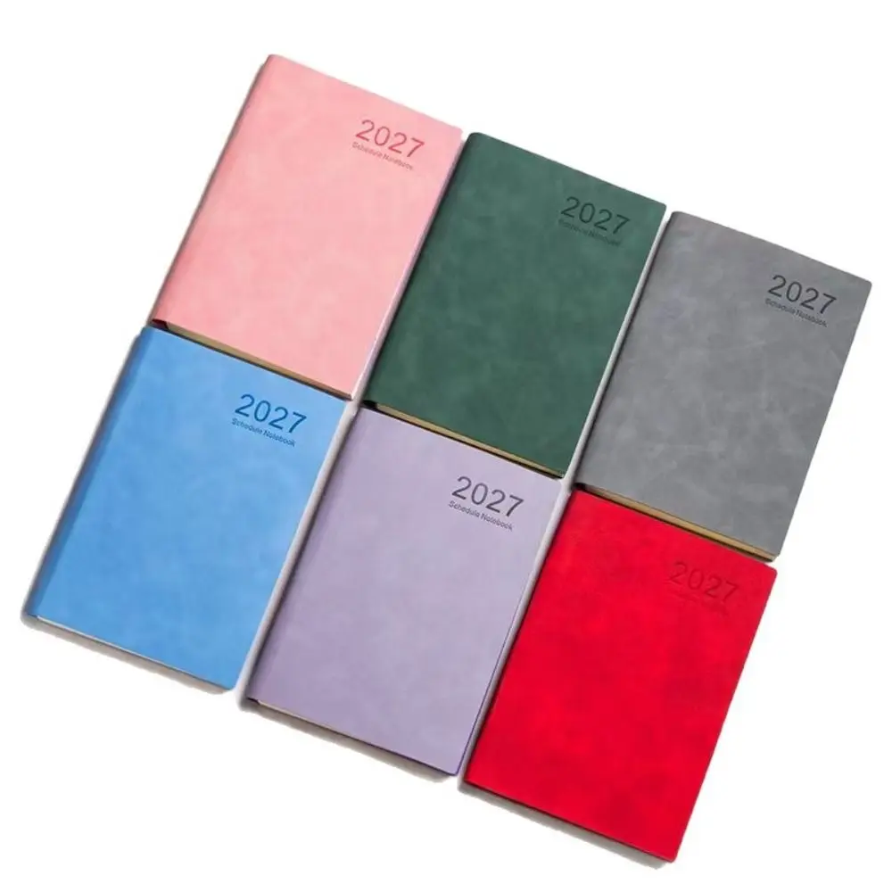 Portable A5 2027 Planner with Monthly & Weekly Plan Pages 365 Days Agenda Book Efficiency Journal School Office