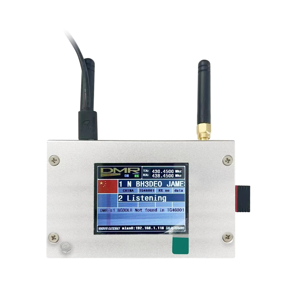 Hot Seller Duplex MMDVM Hotspot with Aluminum Alloy Color Display Screen Supporting for C4FM/DMR/DSTAR P25