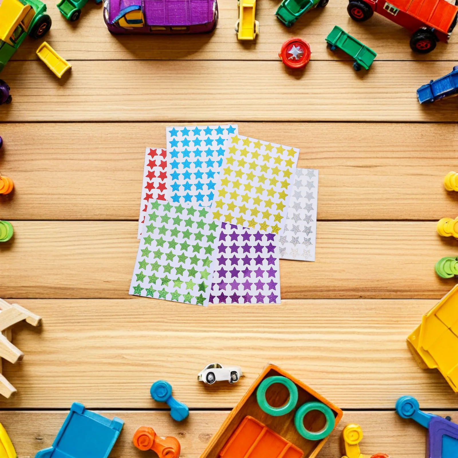 24 Sheets Holographic Small Star Stickers For Reward Glitter Foil Motivational Stickers Classroom Behavior Chart Incentive