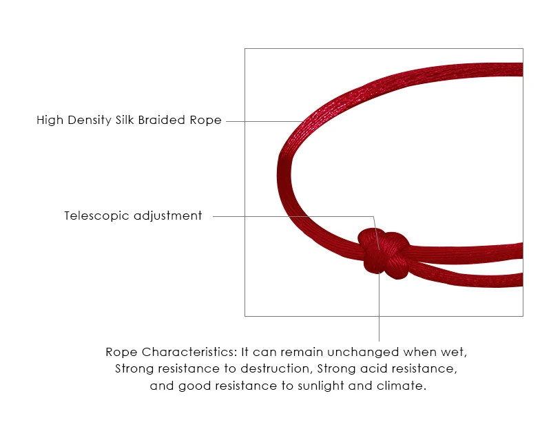 MOONLIGHT Classic Adjustable U-Shape Charm Bracelets for Women High Quality Silk Rope Bracelet Female Jewelry Gifts Wholesale