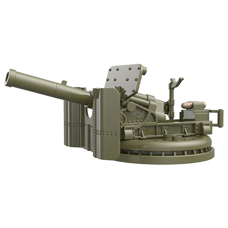 Weltkrieg Flugabwehrgeschütz Raketenartillerie Militär Armee Kriegswaffe Soldat MOC Modell Bausteine Spielzeug für Kinder