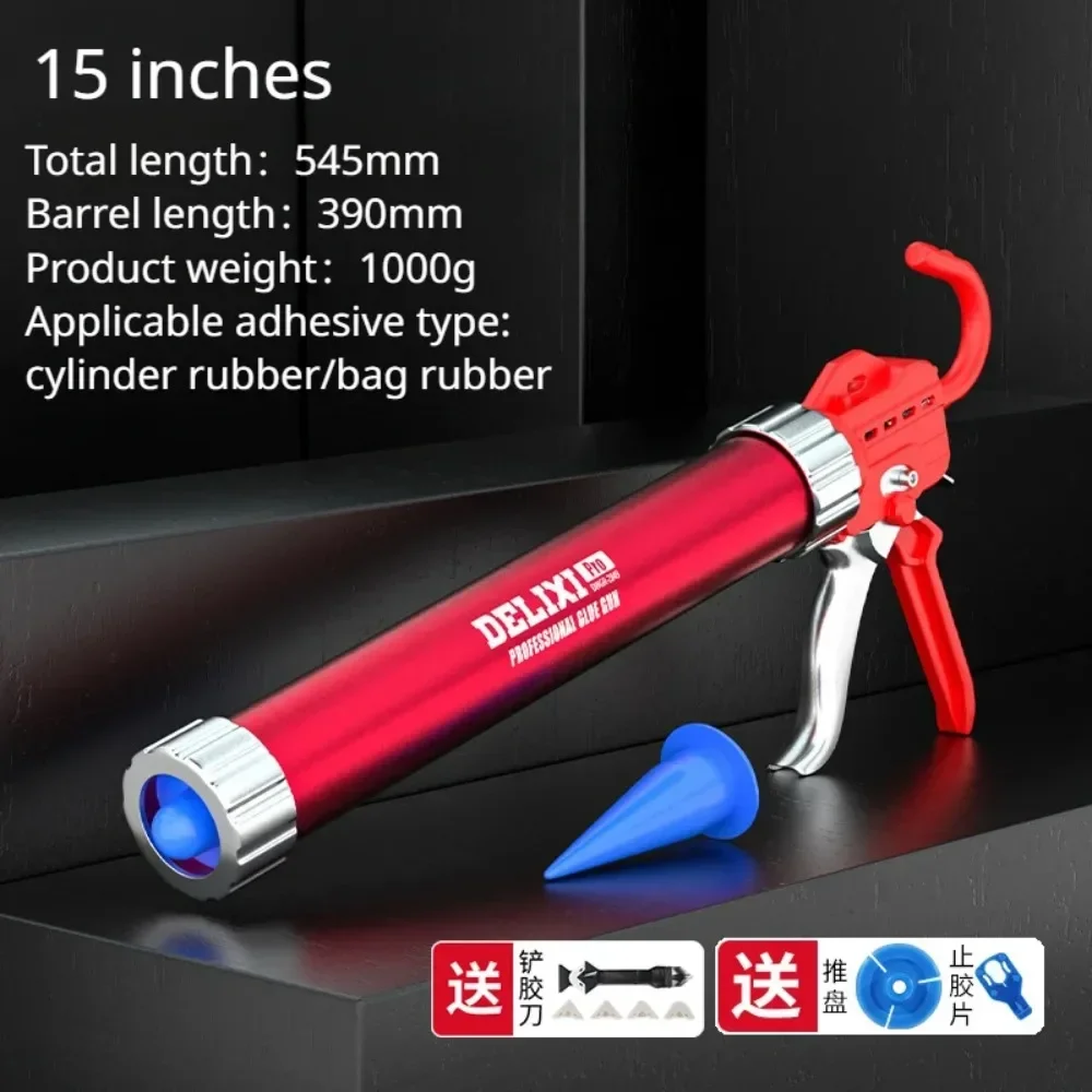 

Multifunctional Manual Caulking Gun Glass Glue Guns Paint Finishing Glue Seals for Doors Windows DIY Construction Tool Accessory