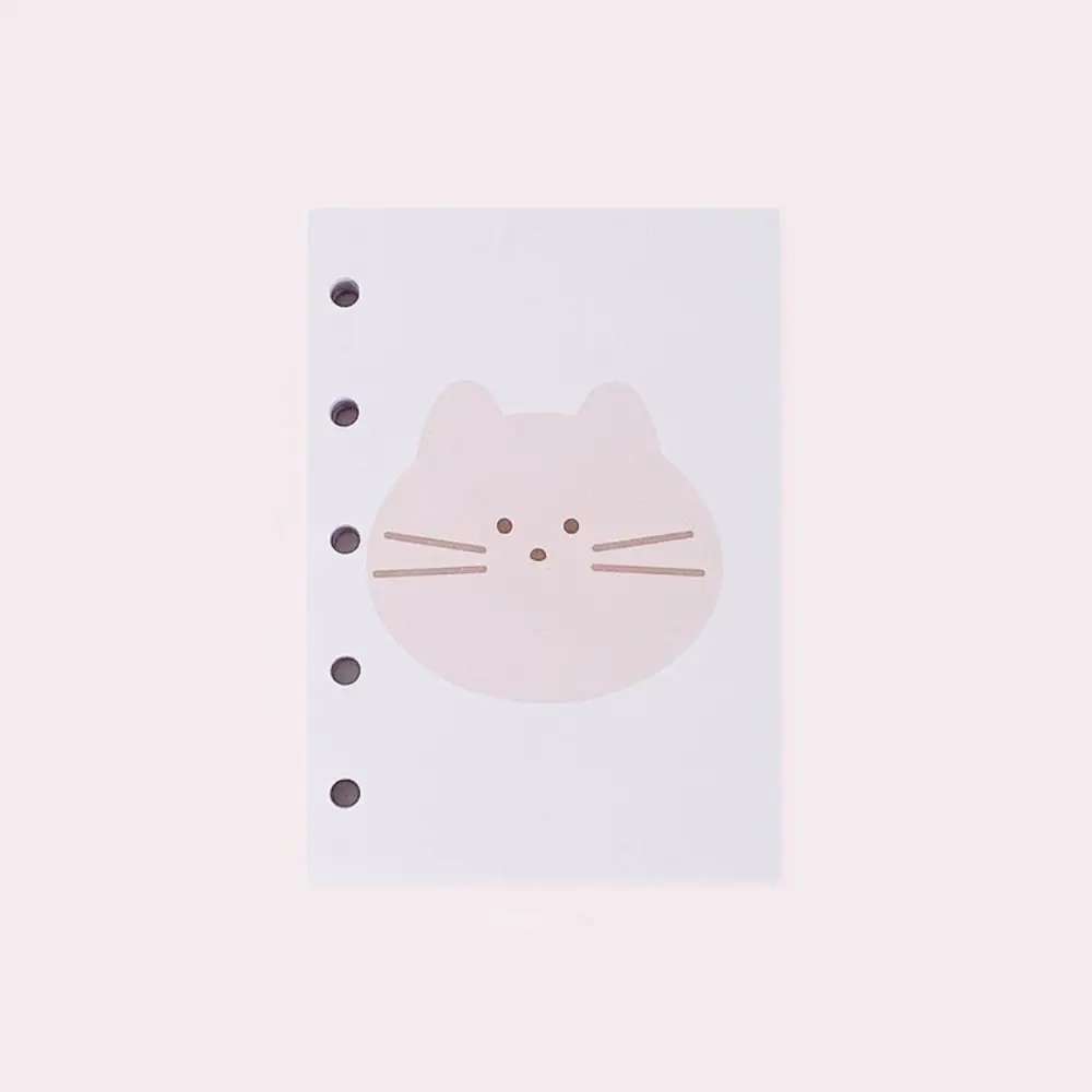 Cat M5 Loose Leaf Refill Paper Cartoon 30Sheets Refill Spiral Binder Inner Pages Indexing Cards Inside Paper