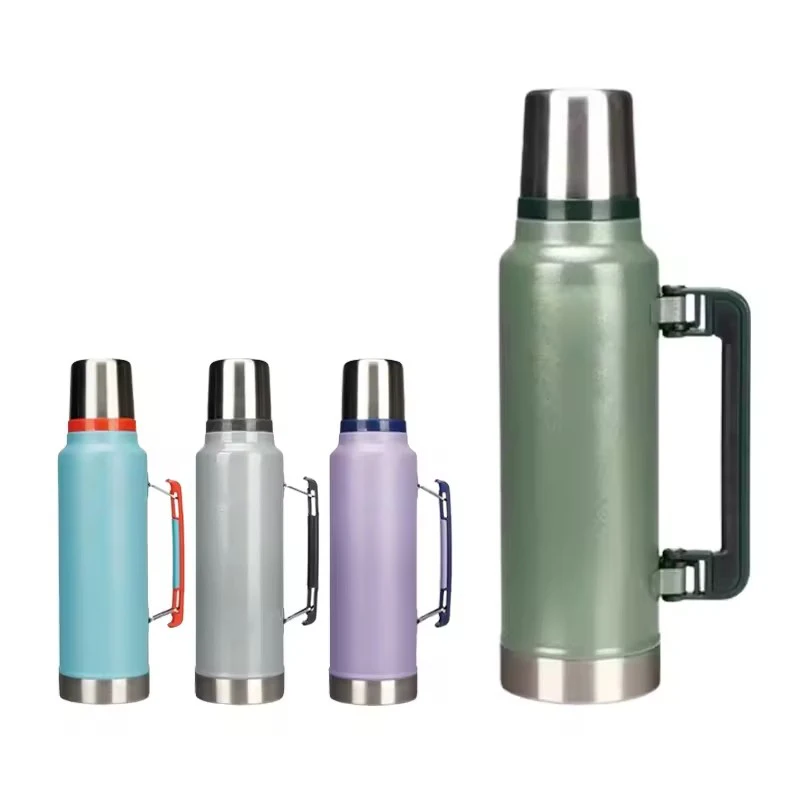 Large-Capacity Stainless Steel Household Outdoor Leakproof Car Travel Portable New Thermos Vacuum Flasks Travel Pot