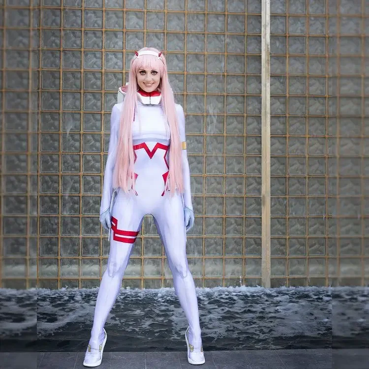 Ichigo-traje de mujer para adultos, niños, DARLING in the FRANXX, juego de rol disfraz Zentai, Mono de noche de brujas