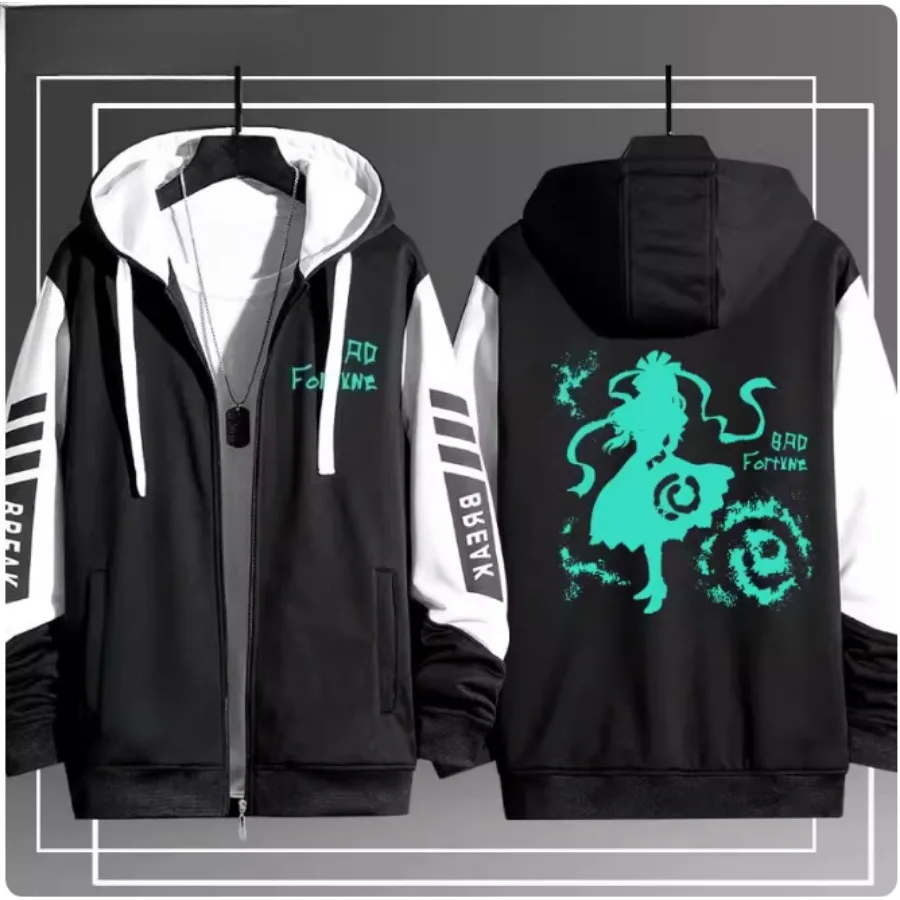 Anime TouHou Project Kagiyama Hina Cosplay Zipper Hoodies Fashion Hip Hop Vintage Zip Up Jacket Men Women Long Sleeve Sweatshirt