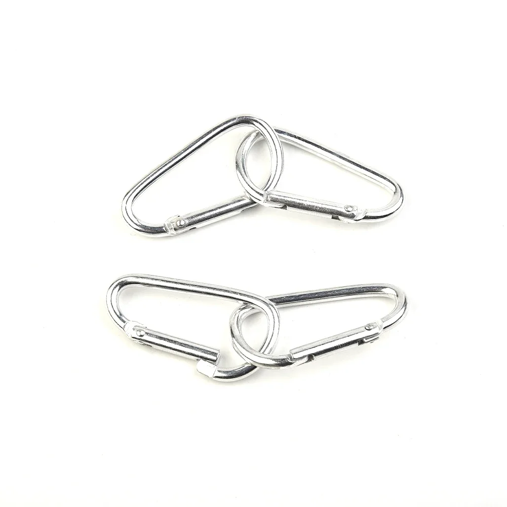 50/100 Pcs Key Chain Silver/Black Buckles Portable Multi Purpose Carabiner Spring Belt Clip Practical New Durable