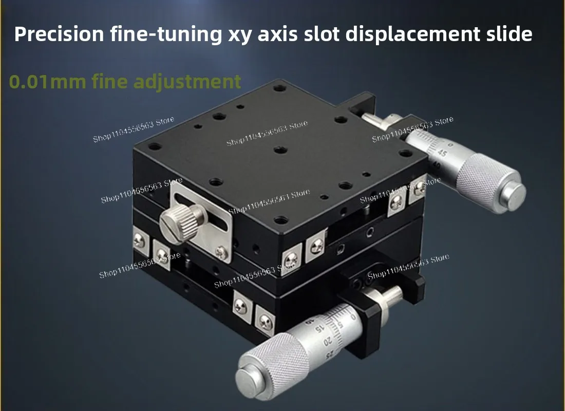 XYZ Axis Assembly Platform Precision Displacement Slide Table LGX40-LGY60-L-C-R Manual Optics, Fine-tuned Movement