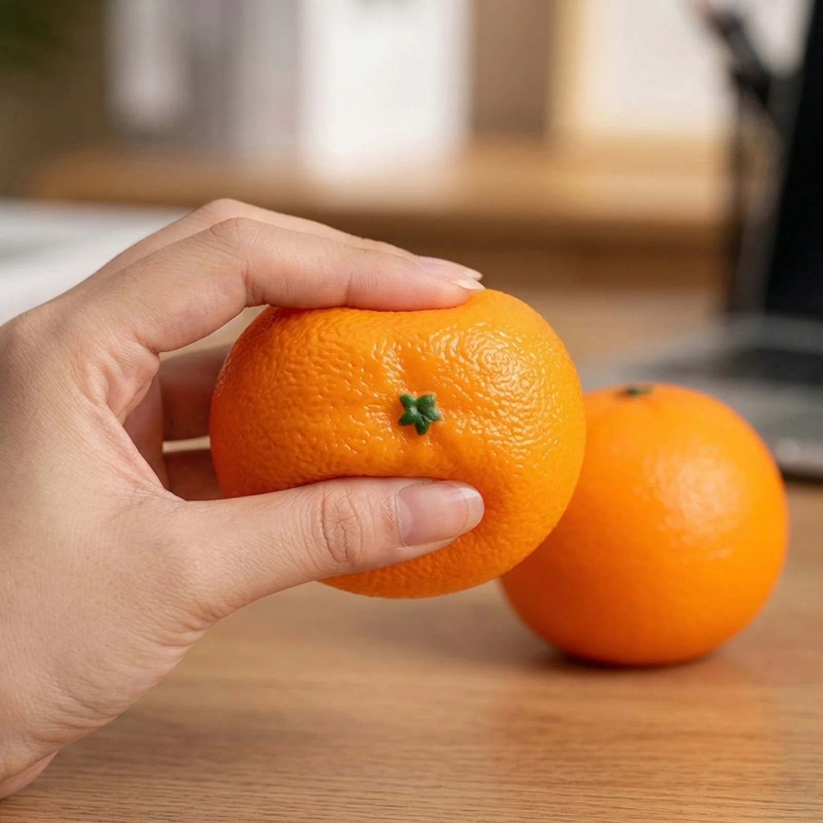 Simulierte Orangen, Künstliche Orangenmodelle, Dekorative Kunstfrüchte für Zuhause, Restaurant-Obstteller-Dekoration, Fotografie 2026