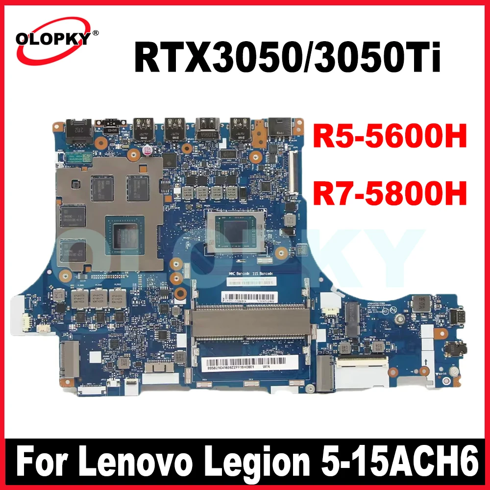 

NM-D601 с процессором: R5-5600H R7-5800H GPU: RTX3050/3050Ti для Lenovo Legion 5-15ACH6, материнская плата для ноутбука 5B21C41692 5B21C41688