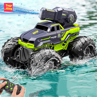 2.4G RC Self-absorbing Amphibious Climbing Car Stunt High-pressure Water Gun Dual Remote Control Off-road Vehicle Water Toys