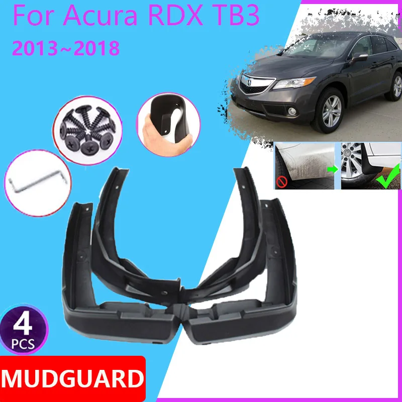 Front Rear Car Mud Flaps For Acura RDX TB3 2013 2014 2015 2016 2017 2018 Mudflaps Splash Guards Mudguards Auto Fender Accessorie