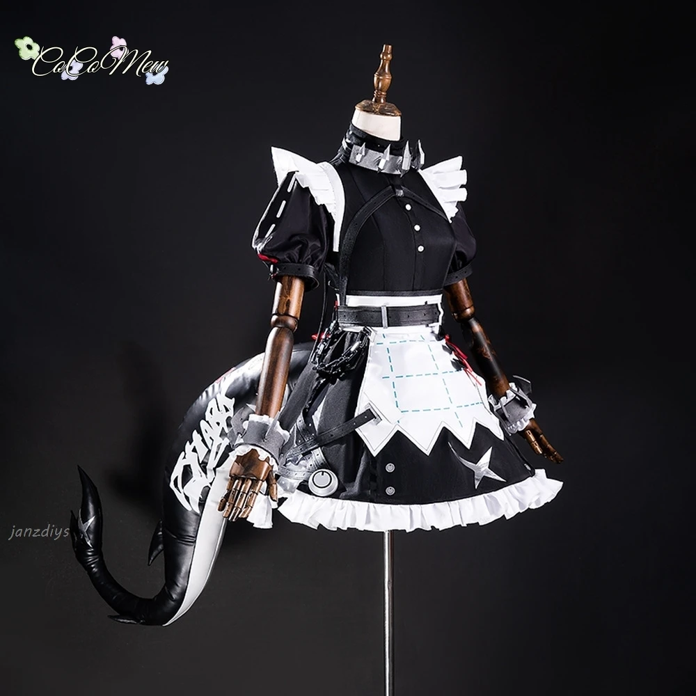 Zenless منطقة صفر إلين جو تأثيري حلي شعر مستعار خادمة فستان موحد الذيل فيكتوريا التدبير المنزلي جديد Eridu هالوين حفلة النساء