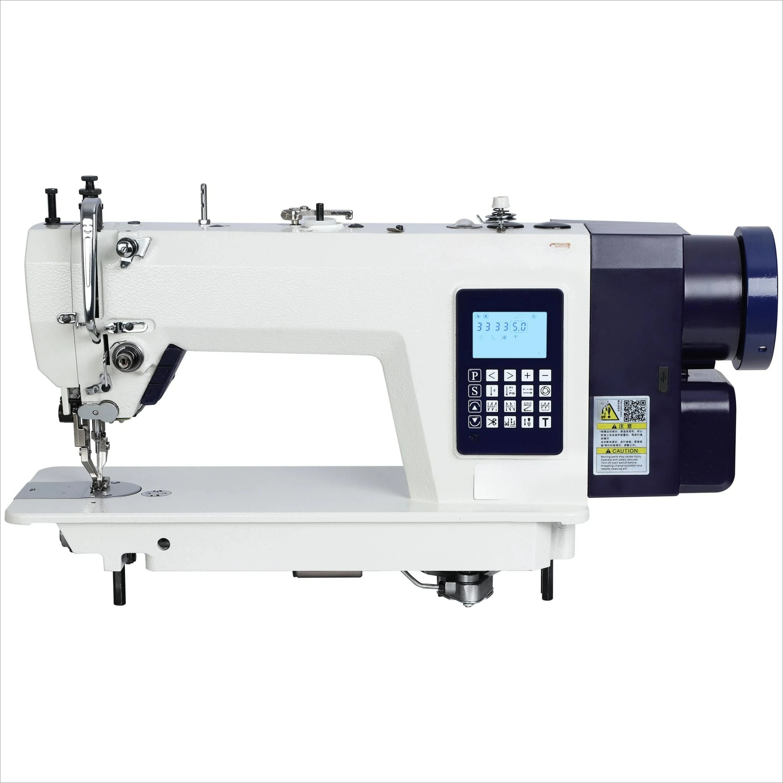 JK303-1SB Computerized up and Bottom Feed Walking Foot Lockstitch Sewing Machine with Step Motor