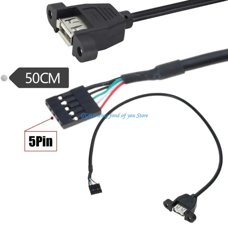 

H9EB Reliable Internal IDC USB Header Cable with Screw Panel For Electronic Engineers