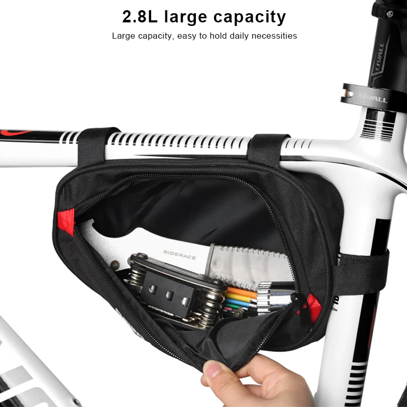 Bicycle Front Tube Frame Bag Waterproof Durable Riding Tool Storage Bag MTB Bike Triangle Pouch Multifuction Cycling Accessories