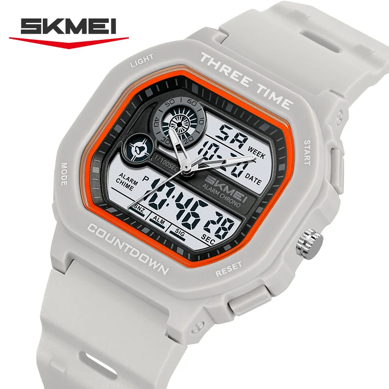 SKMEI 2641 Watch Waterproof Multifunctional Electronic Military Watch reloj hombre New Leisure Sports Dual Display Men's Digital