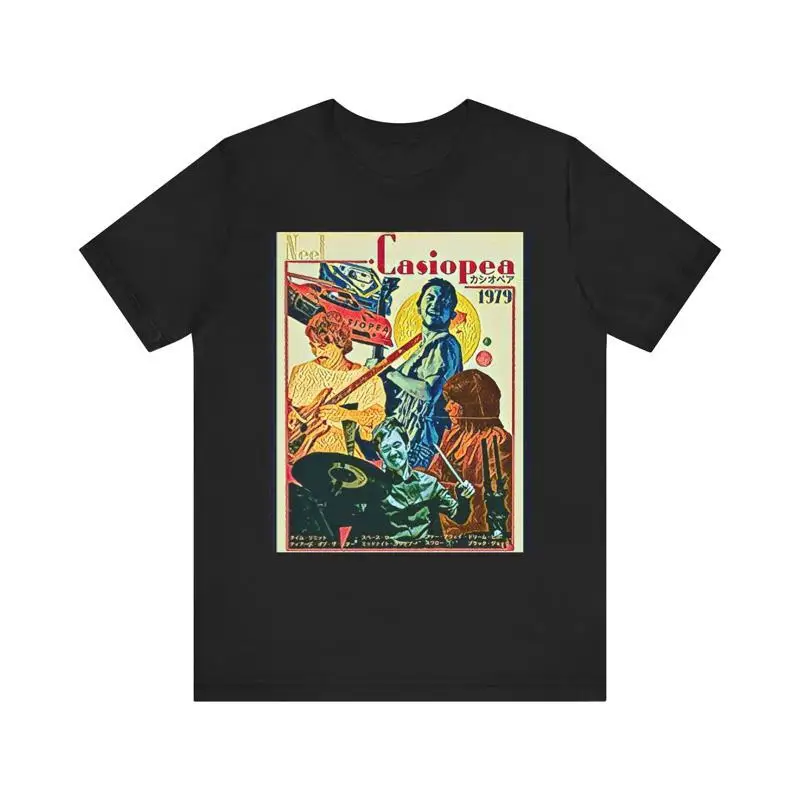 Casiopea 1979 Print Jazz Art Crew Neck Jersey T Shirt