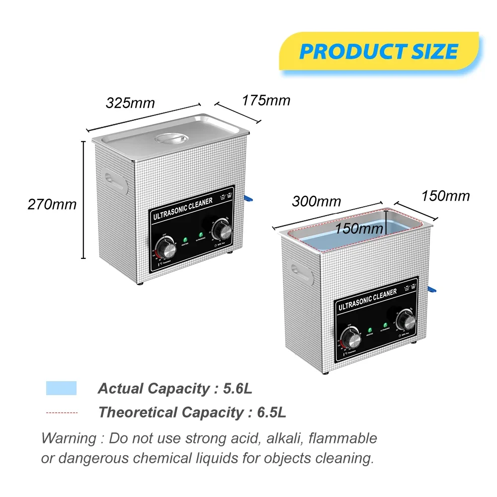 

30L 22L 15L 10L 6L 4L 2L 0.8L Ultrason Cleaner Bath Heater Timer and Basket for Cleaning Jewelry Brass Coins
