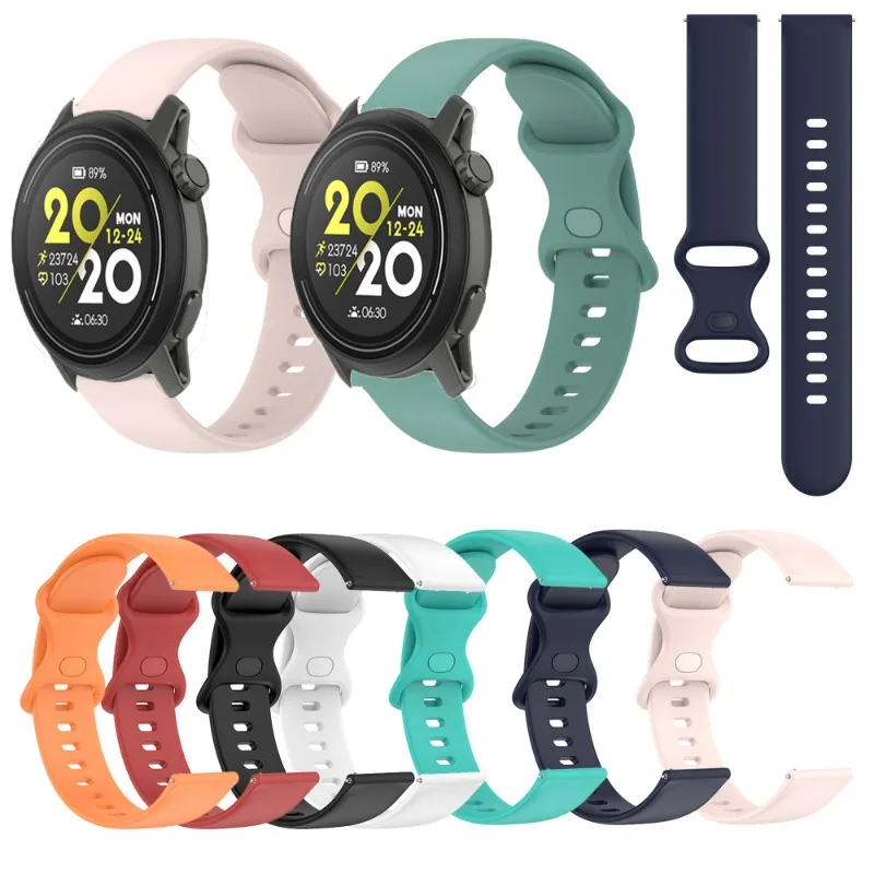 COROS PACE 2 3/APEX 2 Pro/APEX Pro/APEX 42mm 46mm VERTIX 스포츠 손목밴드 팔찌용 20mm 22mm 소프트 실리콘 스트랩