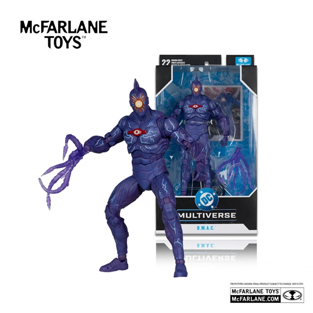 Mcfarlane Toys DC Multiverse Omac Boneco de Ação de 7 Polegadas Modelo Infinite Crisis Kit Digital Garage