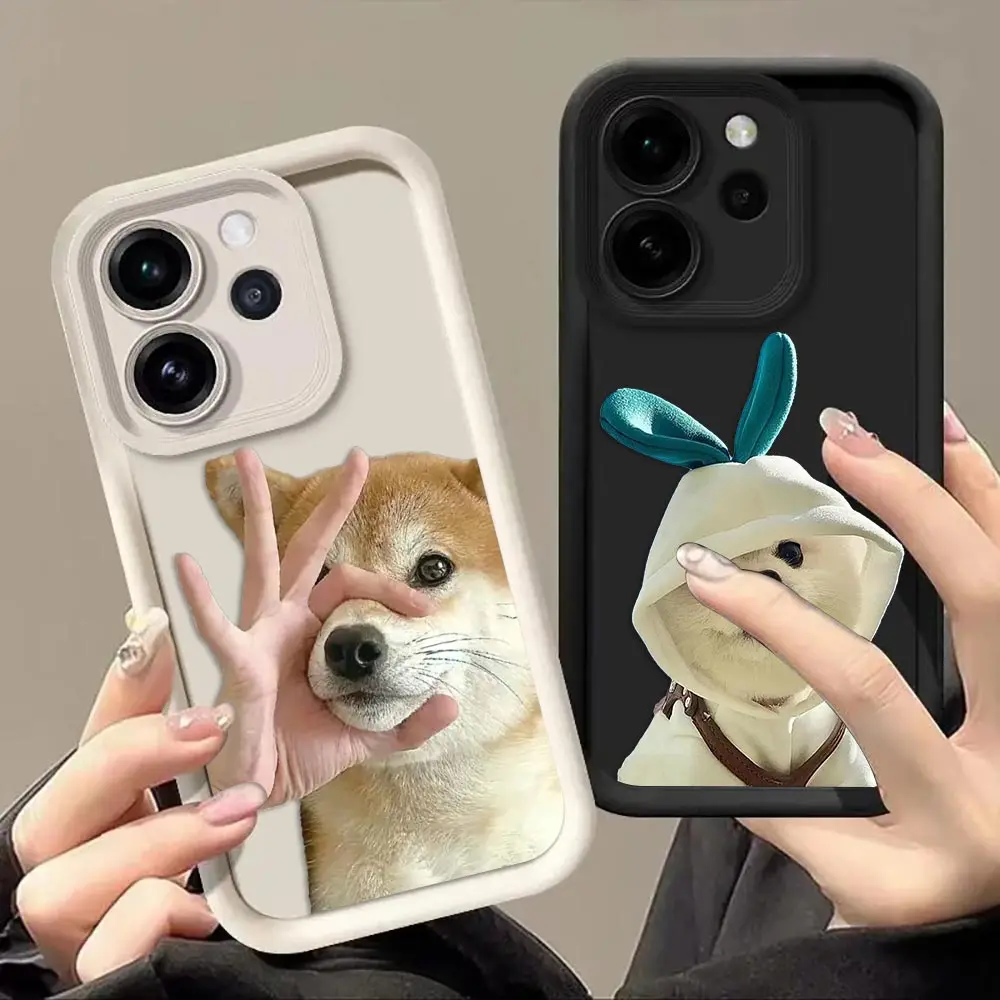 Phone Case For OPPO RENO F31 15 15F 2F 2Z 5 5F 6 7 7Z 8 8Z 8T 10 11 11F 12 12F 13 13F 14 Case Cover Cartoon Animal Funny Dog