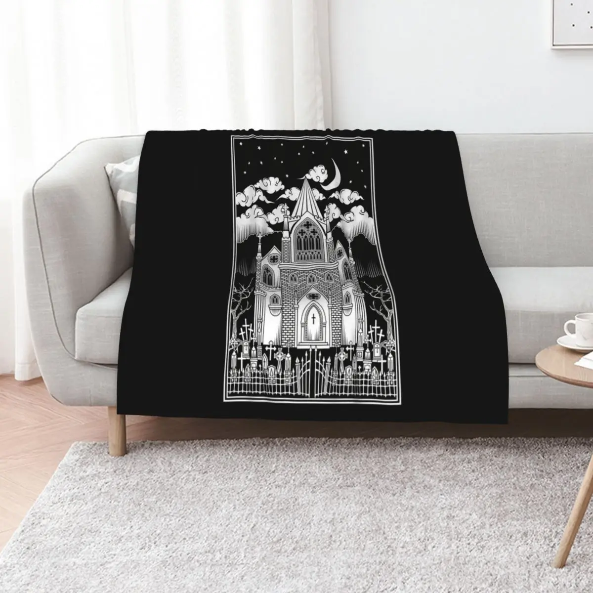 Gothic Cathedral Throw Blanket Luxury Designer Travel Heavy Retros Sofa Throw blankets ands Blankets