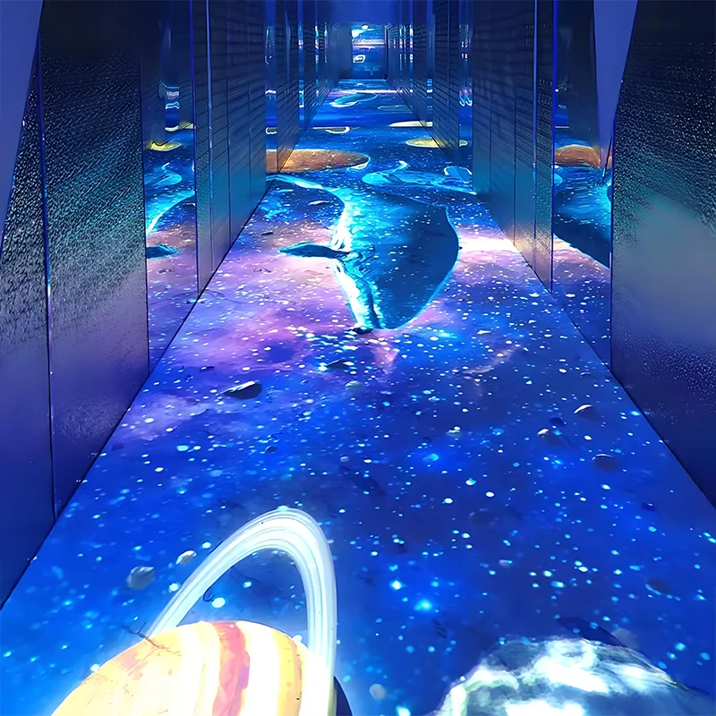 P3.91 LED Dance Interactive 3D Floor Screen With 8K Resolution IP65 Waterproof Full Color Panels
