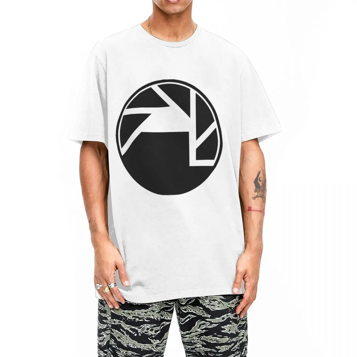 Black Mesa T-Shirt Men's Fashion Logo Awesome Cotton T-Shirts Summer Breathable Hippie Tees Pattern Oversized Clothes