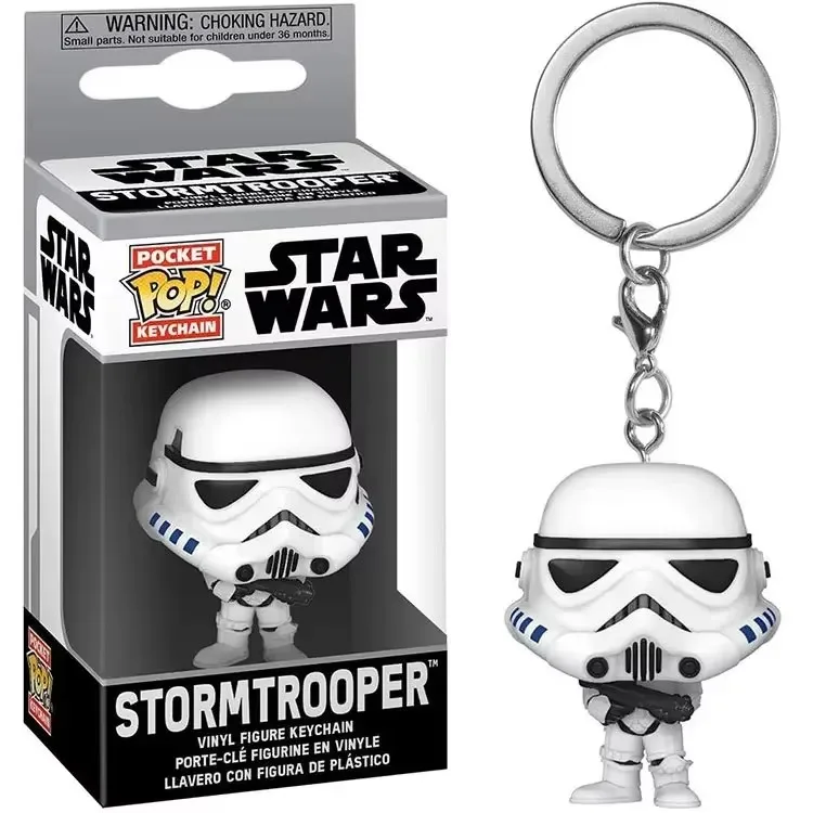 FUNKO POP Star Wars Stromtrooper Pop llavero juguetes chico colección carvinal llaveros de regalo
