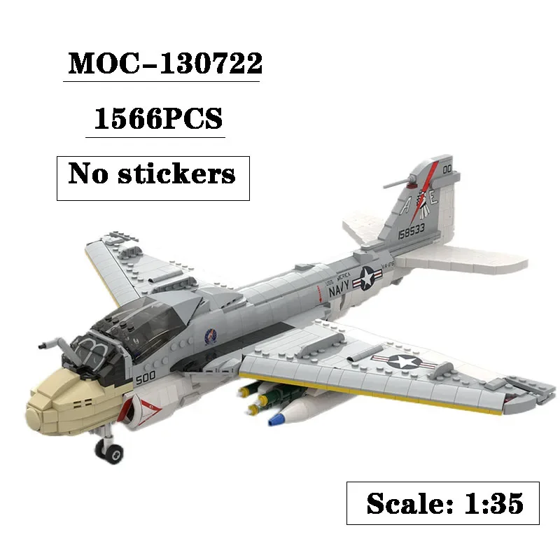 

Building Block MOC-130722 Military Aircraft 1:35 Scale 1566PCS Adult and Children's Puzzle Education Birthday Christmas Toy Gift