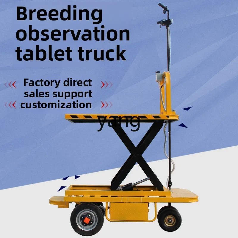 CX Breeding Observation Electric Lifting Inspection Flat Hand Push Handling Hydraulic Platform Truck