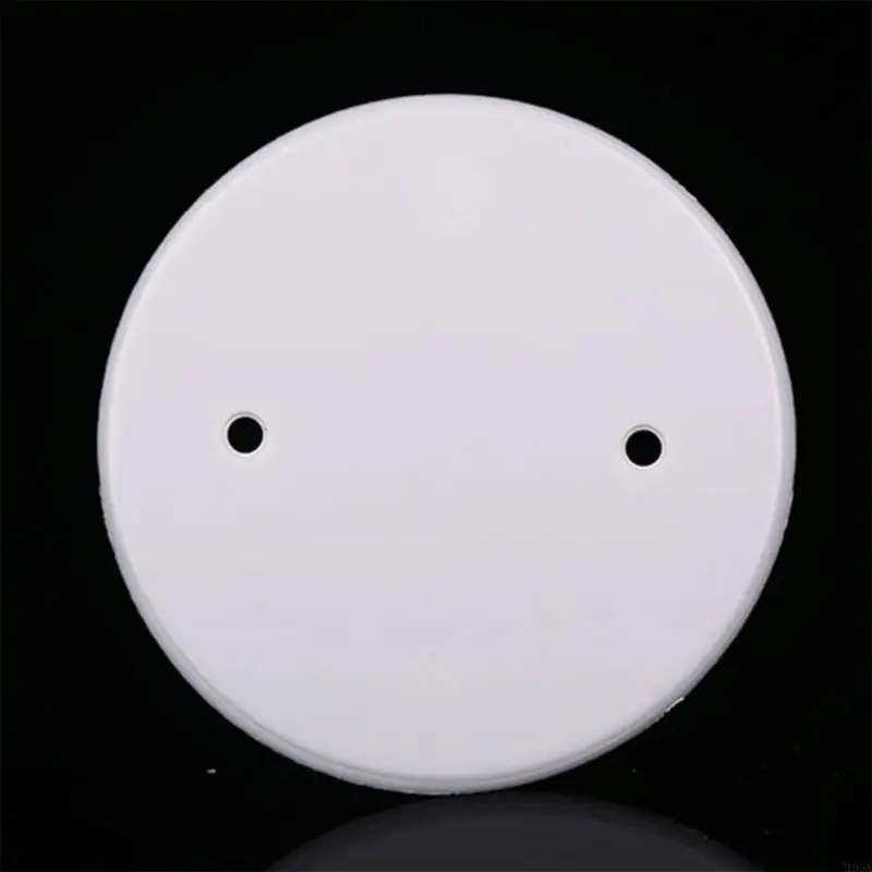 10Pcs Circular Ceiling Blank Up Covers Flat Blank Plate Plastic Cable Panel Power Cord Protections Board Enduring 