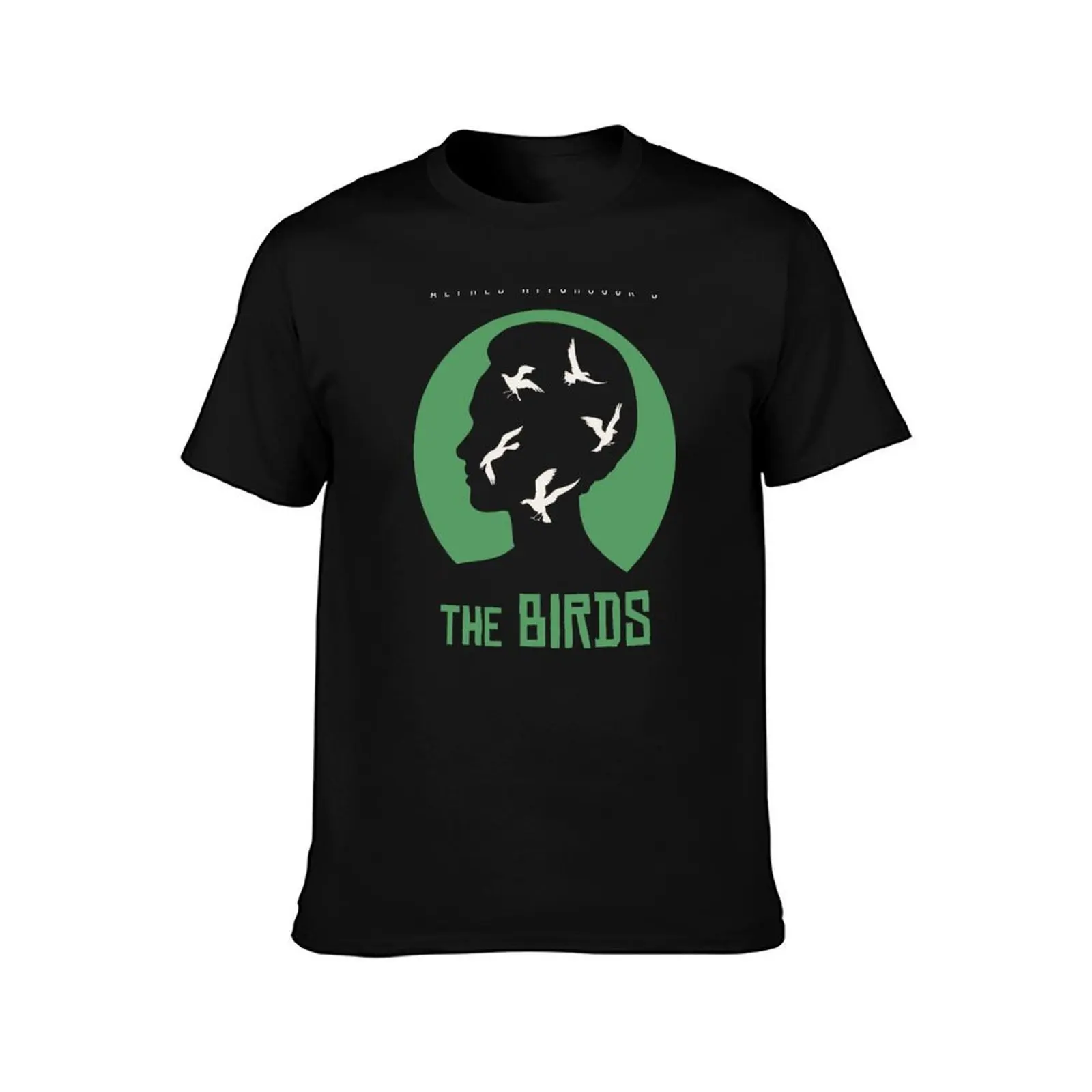 Alfred Hitchcock The Birds T-Shirt Casual Minimalist Short Sleeve Top T-Shirt