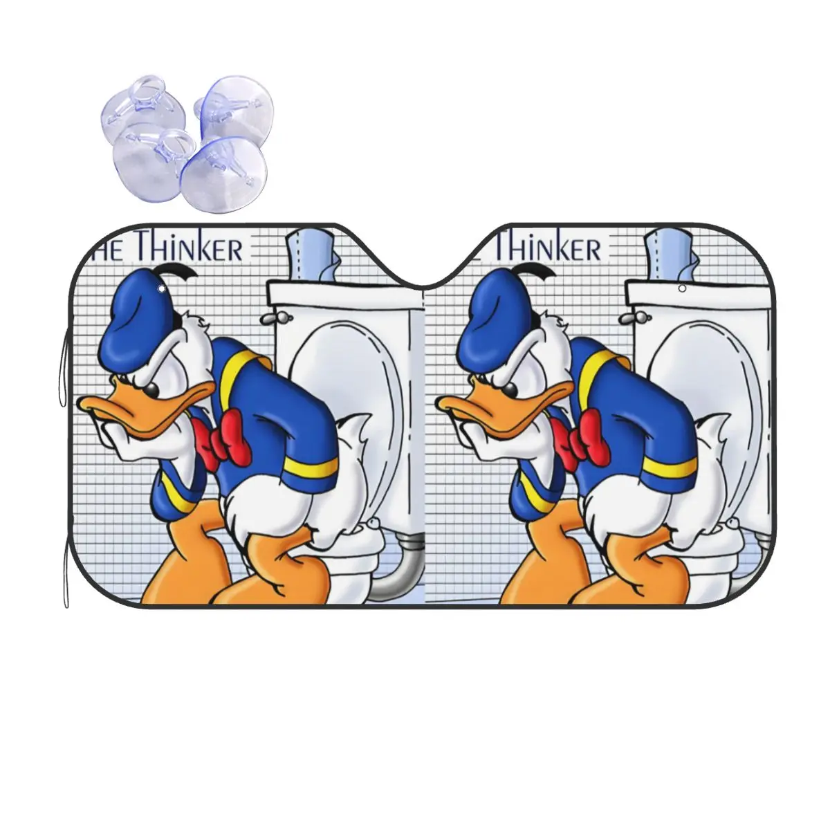 

Custom Donald Duck Anime Wallpaper Front Windshield Sunshade Foldable Window Shade Sun Visor Protector